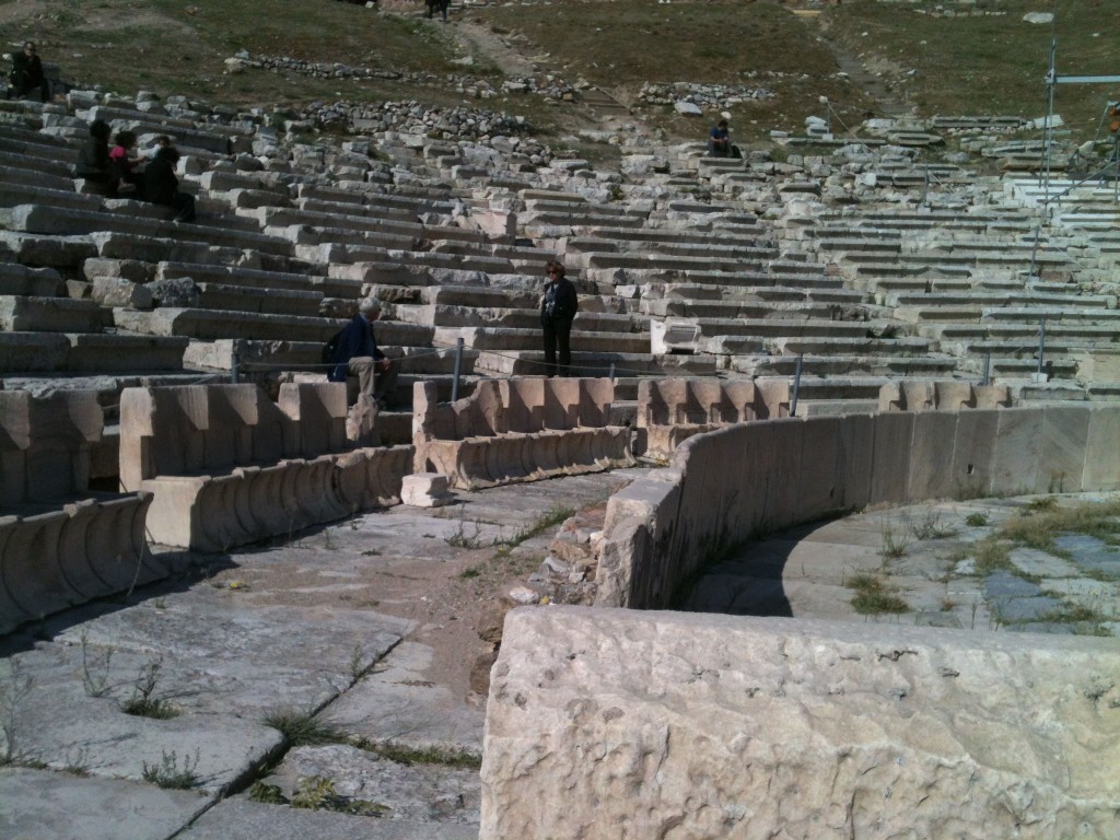 Bild til Dialogens … Amfiteater på Akropolis Foto Henric Benesch